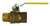 Midland Metal 948106 Ball Valve, 1-1/4 in Nominal, MPT x FPT, 600 psi WOG Pressure, -20 to 248 deg F