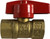 Midland Metal 943213 Gas Ball Valve, 3/4 in Nominal, FNPT x FNPT, 600 psi Pressure, Forged Brass Body