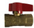 Midland Metal 943313 2-Piece Gas Ball Valve, 3/4 in Nominal, FIP x FIP, 125 psi Pressure, Brass Body