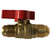 Midland Metal 943343 Gas Ball Valve, 1/2 in Nominal, Flared x Flared, 125 psi Pressure, 32 to 149 deg F