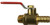 Midland Metal 944130 Mini Ball Valve, 3/8 in Nominal, MIP x Hose Barbed, 200 psi WOG Pressure