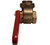 Midland Metal 941135 Quick Opening Gate Valve, 1 in Nominal, Threaded, 200 psi WOG Pressure, Brass Body