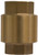 Midland Metal 944428 In-Line Lift Check Valve, 1/4 in Nominal, FNPT, Forged Brass Body, Import