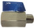 Midland Metal 46930SS Miniature Ball Valve, 1/8 in Nominal, MPT x FPT, 400 psi Pressure