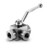 Midland Metal GE3L12SAE High Pressure Ball Valve, 1-1/16 in Nominal, FPT, 3-Way -Port/Way