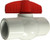 Midland Metal 940296 Ball Valve, 1 in Nominal, Slip x Slip, 150 psi at 73 deg F Pressure, PVC Body
