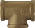 Midland Metal 44257 Pipe Tee, 1-1/2 in FPT x 1-1/2 in FPT x 1-1/2 in FPT, Bronze