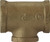 Midland Metal 44291 Branch Reducing Tee, 1 in FPT x 1 in FPT x 1/2 in FPT, Bronze