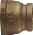 Midland Metal 44432 Reducing Coupling, 3/8 in FPT x 1/4 in FPT, Bronze