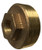 Midland Metal 44510LF Hex Bushing, 1 in MPT x 1/4 in FPT, Bronze