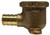 Midland Metal 44845LF 90 deg Drop Ear Elbow, 1/2 in FIP x 1/2 in PEX, Bronze