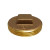 Midland Metal 970301 Raised Head Cleanout Plug, 2 in MPT, Brass