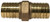 Midland Metal 973963LF Insert, 1-1/4 in, Barbed x Barbed, Bronze