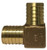 Midland Metal 973976LF 90 deg Elbow, 1 in Hose Barbed x 1 in Hose Barbed, Bronze