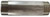 Midland Metal 48141 Welded Pipe Nipple, 1-1/2 in MPT x 1-1/2 in MPT, 2 in L, Stainless Steel, SCH 40 Schedule