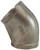 Midland Metal 62185 45 deg Elbow, 1 in FNPT x 1 in FNPT, Stainless Steel, 150 lb