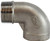 Midland Metal 63171 90 deg Street Elbow, 4 in MNPT x 4 in FNPT, Stainless Steel, 150 lb