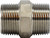 Midland Metal 63728 Hex Nipple, 2 in MPT x 2 in MPT, Stainless Steel