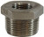 Midland Metal 63550 Reducer Hex Bushing, 3 in MPT x 1 in FPT, Stainless Steel, 150 lb