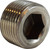 Midland Metal 63765 Barstock Hex Socket Countersunk Plug, 1 in MPT, Stainless Steel, 150 lb