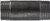 Midland Metal 57184 Welded Pipe Nipple, 2-1/2 in MPT x 2-1/2 in MPT, 4-1/2 in L, Steel, Black, SCH 40 Schedule