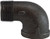 Midland Metal 65162 90 deg Street Elbow, 3/8 in MPT x 3/8 in FPT, Iron, Black, 150 lb