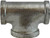 Midland Metal 64300 Bullhead Tee, 1 in FPT x 1 in FPT x 1-1/2 in FPT, Iron, Galvanized, 150 lb