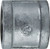 Midland Metal 64411 Coupling, 1/4 in FPT x 1/4 in FPT, Iron, Galvanized, 150 lb