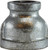 Midland Metal 64456 Reducing Coupling, 3 in FPT x 2 in FPT, Iron, Galvanized, 150 lb