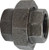 Midland Metal 65609 Union, 2-1/2 in FPT x 2-1/2 in FPT, Iron, Black, 150 lb