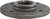 Midland Metal 65695 Round Floor Flange, 1-1/4 in FPT, Iron, Black, 150