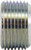 Midland Metal 66708 Reducer Face Bushing, 3/4 in MPT x 3/8 in FPT, Steel, Zinc-Plated