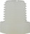 Midland Metal 28606W Hex Head Plug, 1 in MPT, Nylon, White, 125