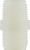 Midland Metal 28616W Hex Nipple, 1 in MPT x 1 in MPT, Nylon, White