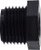 Midland Metal 28661P Reducer Hex Bushing, 3/8 in MPT x 1/4 in FPT, Polypropylene