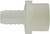 Midland Metal 33064W Adapter, 3/4 in Hose Barbed x 1/2 in FIP, Nylon