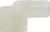 Midland Metal 33471W 90 deg Elbow, 3/4 in Hose Barbed x 3/4 in FIP, Nylon