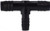 Midland Metal 33430B Reducing Branch Tee, 3/8 in Hose Barbed x 3/8 in Hose Barbed x 1/2 in Hose Barbed