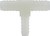 Midland Metal 33431W Reducing Branch Tee, 3/8 in Hose Barbed x 3/8 in Hose Barbed x 5/8 in Hose Barbed, Nylon