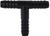 Midland Metal 33440P Tee, 1-1/2 in Hose Barbed x 1-1/2 in Hose Barbed x 1-1/2 in Hose Barbed, Polypropylene