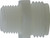 Midland Metal 31063 Garden Hose Adapter, 3/4 in MGH x 3/4 in MPT, Nylon