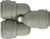 Midland Metal 20777P 2-Way Divider, 3/8 in Push-In x 3/8 in Push-In x 3/8 in Push-In, Plastic