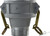 Midland Metal 61861 Cam and Groove Reducer Coupler, 4 in Type B x 3 in MIP, Aluminum