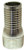 Midland Metal 973620 Aluminum Hose Nipple, Combination King Nipples, 1/2 Alum King Nipple, Hose Accessories