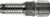 Midland Metal 973625 Combination King Nipple, 2 in Hose Barbed x 2 in MPT, Aluminum