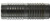 Midland Metal 973892 Hose Mender, 1 in Hose Barbed x 1 in Hose Barbed, Steel, Plain