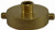 Midland Metal 444005 Fire Hose Hydrant Adapter, 2-1/2 in NST x 1-1/2 in NPT, Brass