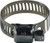 Midland Metal 300 Series 300005 Miniature Worm Gear Clamp, 7/16 in Minimum Clamp Diameter, Carbon Steel