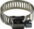 Midland Metal 325 Series 325010 Miniature Worm Gear Clamp, 1/2 in Minimum Clamp Diameter, 301 Stainless Steel