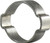 Midland Metal 1510003 2-Ear Hose Clamp, 1/4 in Nominal, Stainless Steel